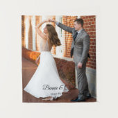 Unieke Huwelijksherinneringstapijt met Aangepaste  Wandkleed (Voorkant)