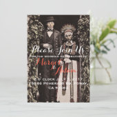 Unieke huwelijksuitnodiging, eigenzinnig,  kaart (Staand voorkant)