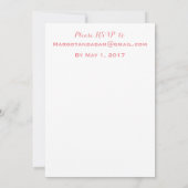 Unieke huwelijksuitnodiging, eigenzinnig,  kaart (Achterkant)