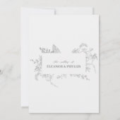 Unieke huwelijksuitnodigingen kaart (Achterkant)