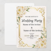 Unieke huwelijksuitnodigingen kaart (Voorkant / Achterkant)