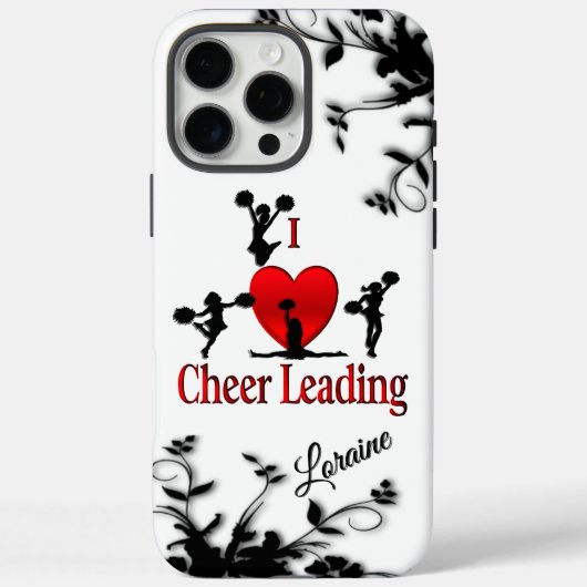 Unieke I Hart Cheerleading Persoonlijk Case-Mate iPhone Case (Achterkant)