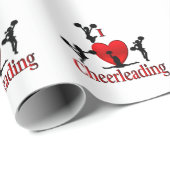 Unieke I Heart Cheerlead Cadeaupapier (Rol Hoek)