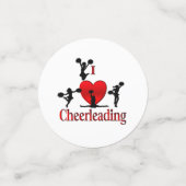 Unieke I Heart Cheerlead Confetti (Kleine voorkant)