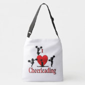 Unieke I Heart Cheerlead Crossbody Tas (Achterkant)