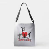 Unieke I Heart Cheerlead Crossbody Tas (Achterkant)