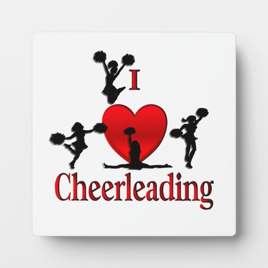 Unieke I Heart Cheerlead Fotoplaat (Voorkant)