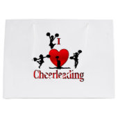 Unieke I Heart Cheerlead Groot Cadeauzakje (Voorkant)