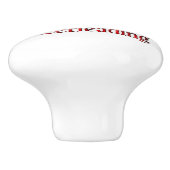 Unieke I Heart Cheerlead Keramische Knop (Zijkant)