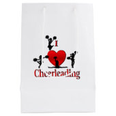 Unieke I Heart Cheerlead Medium Cadeauzakje (Achterkant)