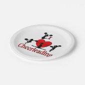 Unieke I Heart Cheerlead Papieren Bordje (Gekanteld)