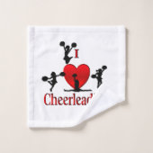 Unieke I Heart Cheerlead Personal Bad Handdoek (Wasdoekje)
