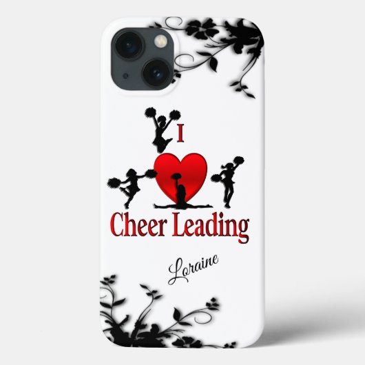 Unieke I Heart Cheerlead Personal Case-Mate iPhone Case (Achterkant)