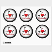 Unieke I Heart Cheerlead Ronde Sticker (Vel)