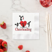 Unieke I Heart Cheerlead Servet (Insitu)