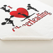 Unieke I Heart Cheerlead Sherpa Deken (3/4)