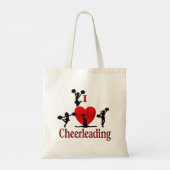 Unieke I Heart Cheerlead Tote Bag (Achterkant)