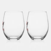 Unieke I Heart Cheerlead Wijnglas Zonder Voet (Links)