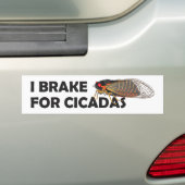 Unieke "I-rem voor Cicadas"-Bumpersticker Bumpersticker (Op auto)