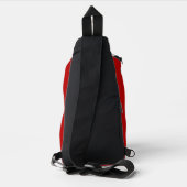 Unieke in hart cheerleading persoonlijke naam sling bag (Achterkant)