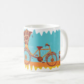 Unieke Indische voertuigen - Cycle Rickshaw Koffiemok (Voorkant rechts)