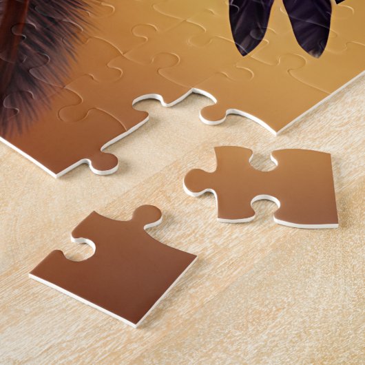 Unieke inheemse Amerikaanse krijger Legpuzzel (Zijkant)