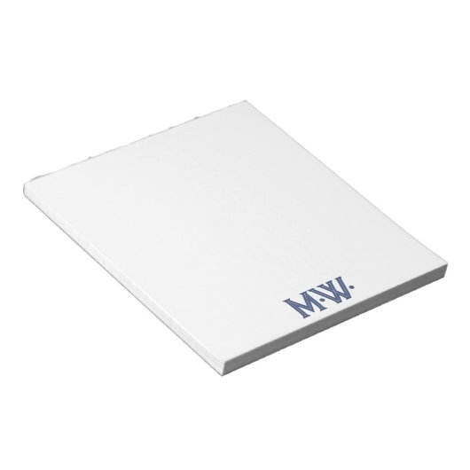 Unieke Initialen voor typografie Notitieblok (Schuin)