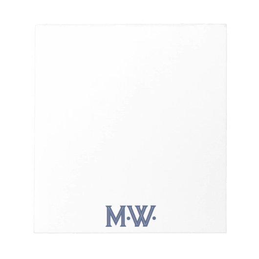 Unieke Initialen voor typografie Notitieblok (Voorkant)