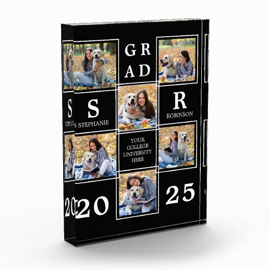 Unieke inkeping voor gepersonaliseerd Afstuderen Fotoblokken (Links)