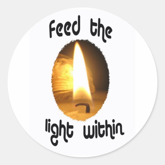 Unieke, inspirerend ronde sticker (Voorkant)