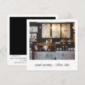 Unieke Instant Photo Restaurant Store Openen Kaart (Voorkant / Achterkant)