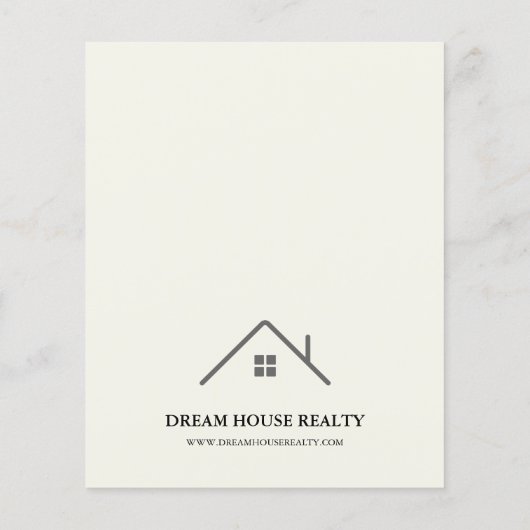 Unieke introductie van onroerend goed flyer (Achterkant)