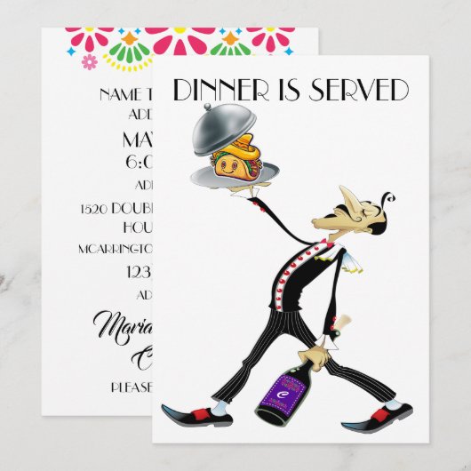 Unieke inwendige/Gathering Versie 2 Uitnodiging (Voorkant / Achterkant)