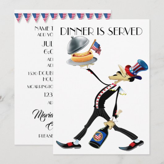 Unieke inwendige/verzamelaarsversie 3-uitnodiging kaart (Voorkant / Achterkant)