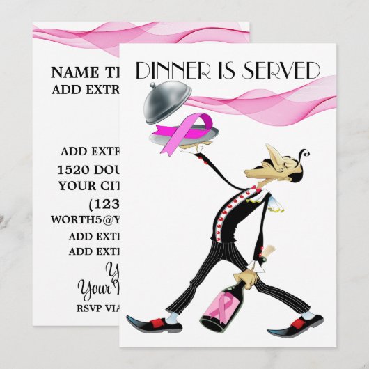 Unieke inwendige/verzamelaarsversie 5-uitnodiging kaart (Voorkant / Achterkant)