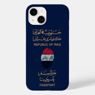 Unieke Irak Reispas Paspoort Print Souvenir Case-Mate iPhone 14 Hoesje