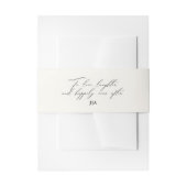 Unieke ivoren om van te houden lasterend Monogram Uitnodigingen Wikkel (Voorkant Voorbeeld)