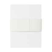 Unieke ivoren om van te houden lasterend Monogram Uitnodigingen Wikkel (Achterkant Voorbeeld)