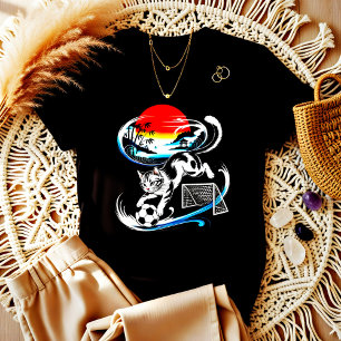 Unieke Japanse Voetbal Kat Cadeau voor Anime & Voe T-shirt