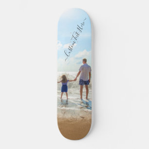 Unieke jouw eigen ontwerp aangepaste fototekst - z persoonlijk skateboard