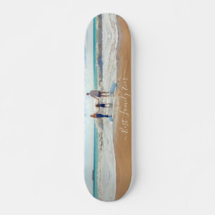 Unieke jouw eigen ontwerp Fototekst Beste familie Persoonlijk Skateboard
