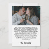 Unieke Joy Kalligrafie Foto Kerst Kaart (Achterkant)