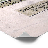 Unieke kaart van Californië (1888) Poster (Hoek)