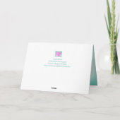 Unieke Kaart voor kankeraanmoediging Roze hart (Achterkant)