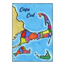 Unieke kaart voor vun en kleurrijke kabeljauw