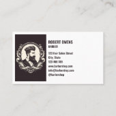 Unieke  kapperszaak haarstylist Elegant Visitekaartje (Achterkant)