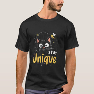 Unieke kat motief t-shirt