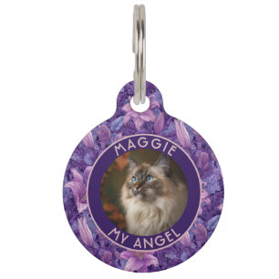 Unieke katten cadeau lelies bloem huisdierpenning