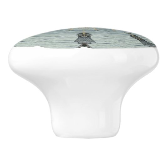 unieke keramische knop voor zee-glas aan de kust (Zijkant)