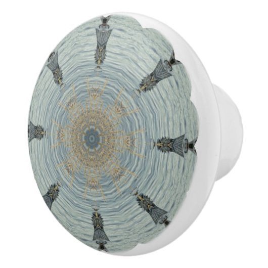 unieke keramische knop voor zee-glas aan de kust (Rechts)